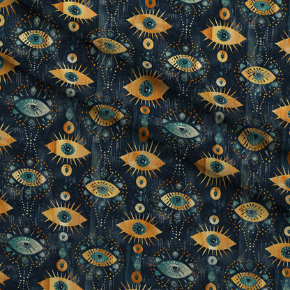 Evil Eye Pattern 1 Minky Fabric