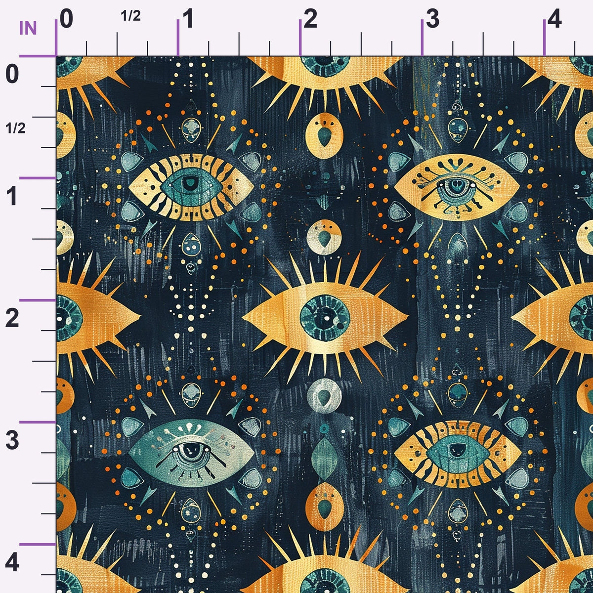 Evil Eye Pattern 1 Minky Fabric