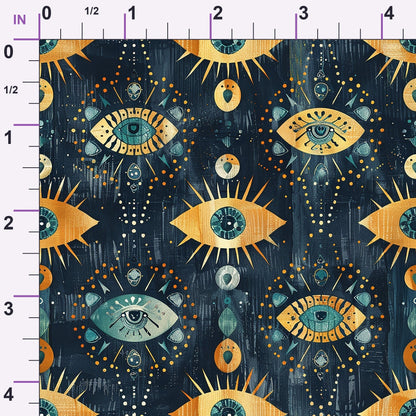 Evil Eye Pattern 1 Minky Fabric