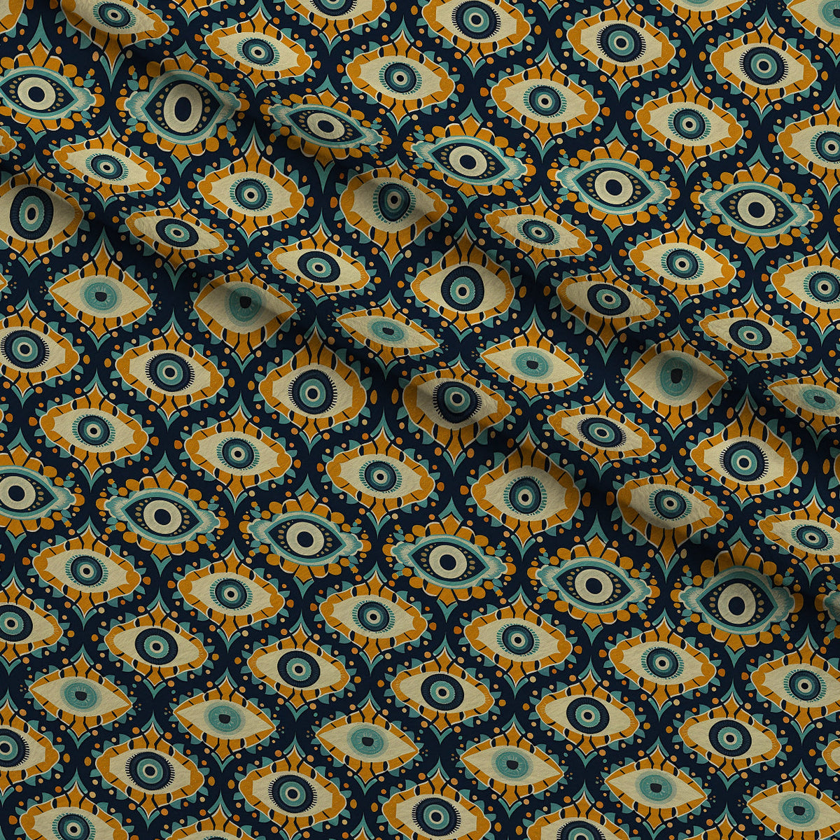 Evil Eye Pattern 10 Minky Fabric