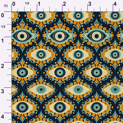 Evil Eye Pattern 10 Minky Fabric