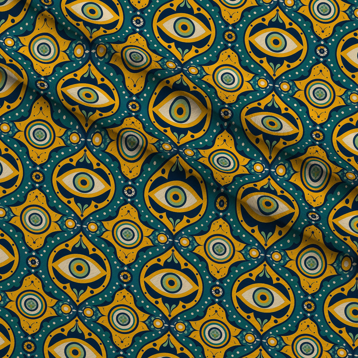 Evil Eye Pattern 2 Minky Fabric