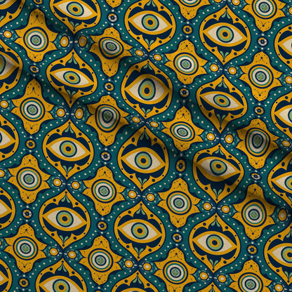 Evil Eye Pattern 2 Minky Fabric