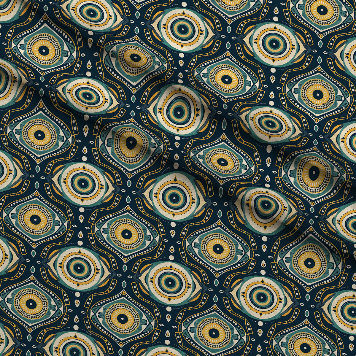 Evil Eye Pattern 3 Minky Fabric