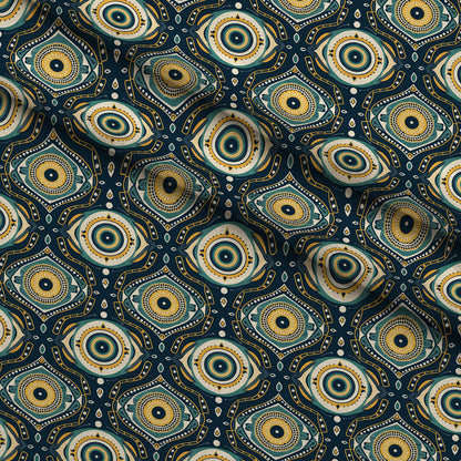 Evil Eye Pattern 3 Minky Fabric