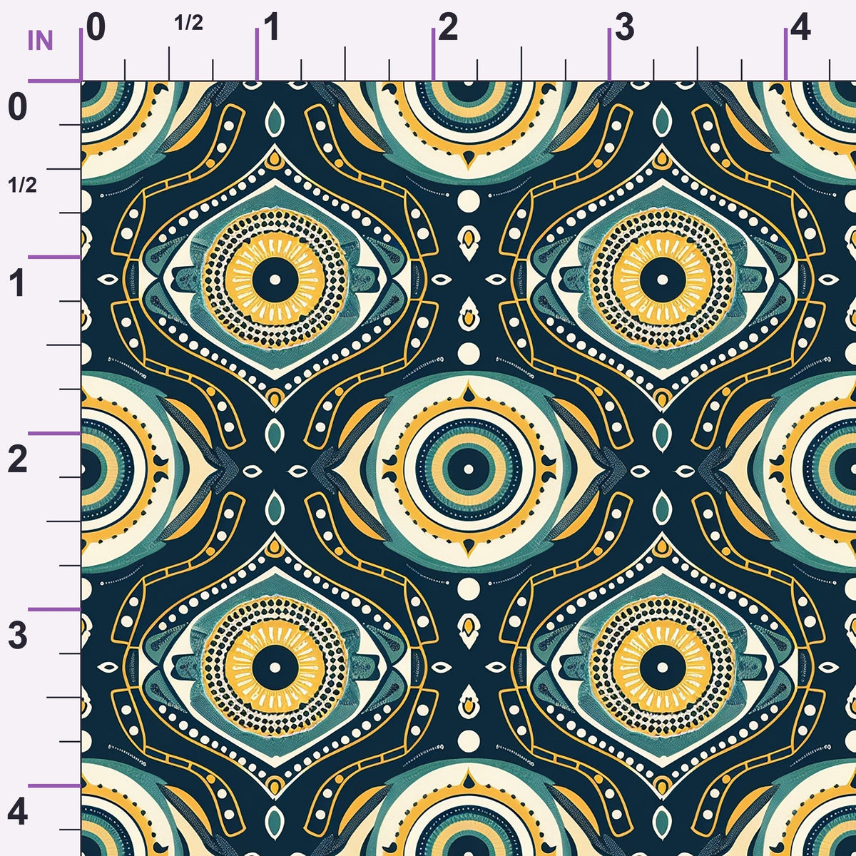 Evil Eye Pattern 3 Minky Fabric