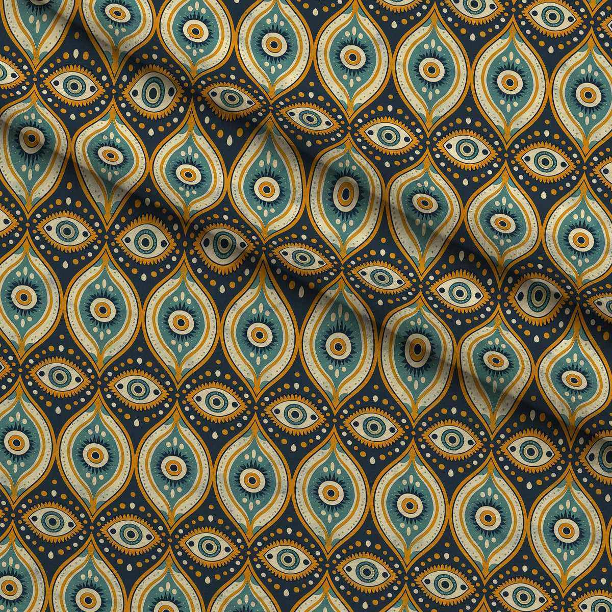 Evil Eye Pattern 4 Minky Fabric
