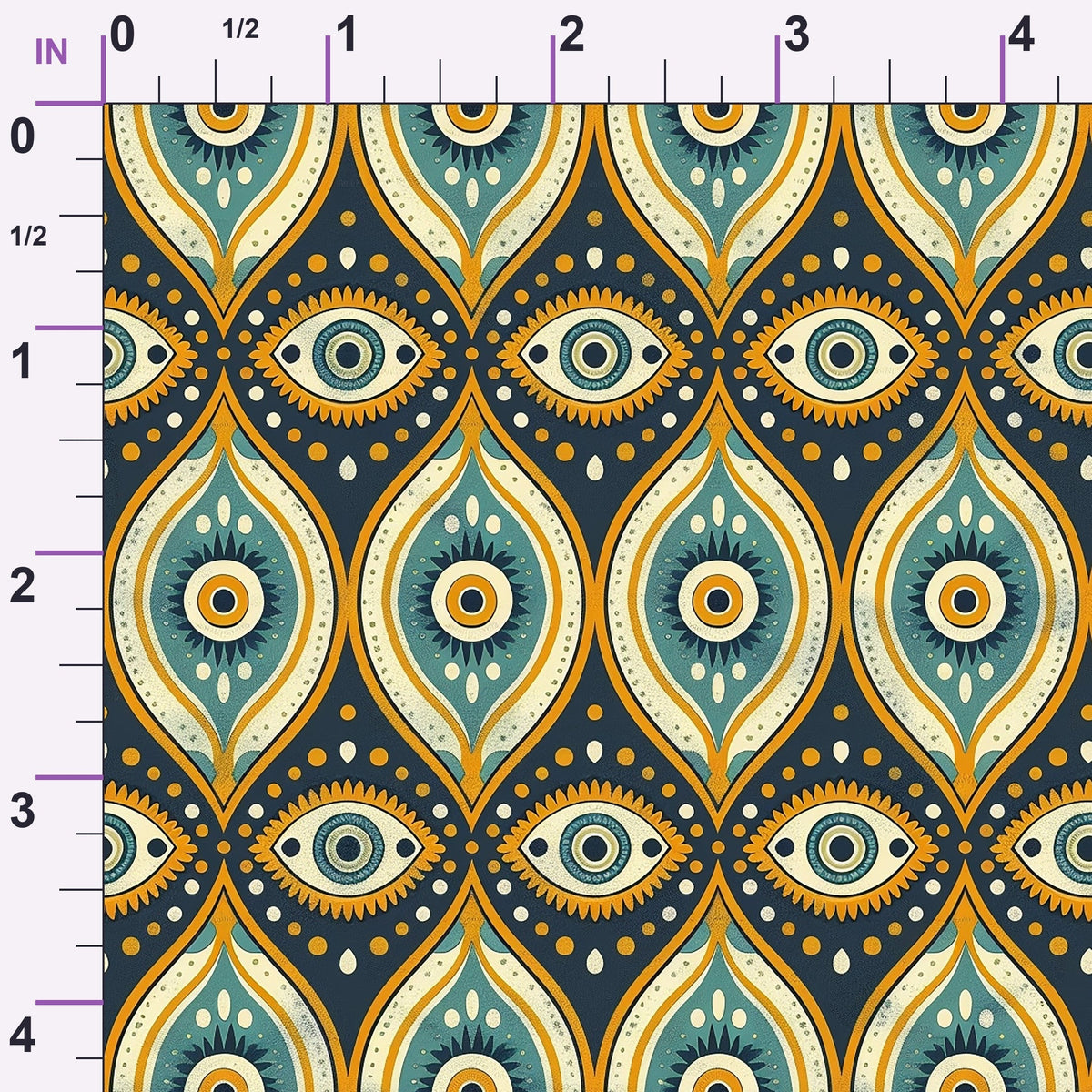 Evil Eye Pattern 4 Minky Fabric