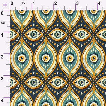 Evil Eye Pattern 4 Minky Fabric