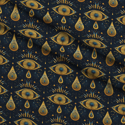 Evil Eye Pattern 5 Minky Fabric