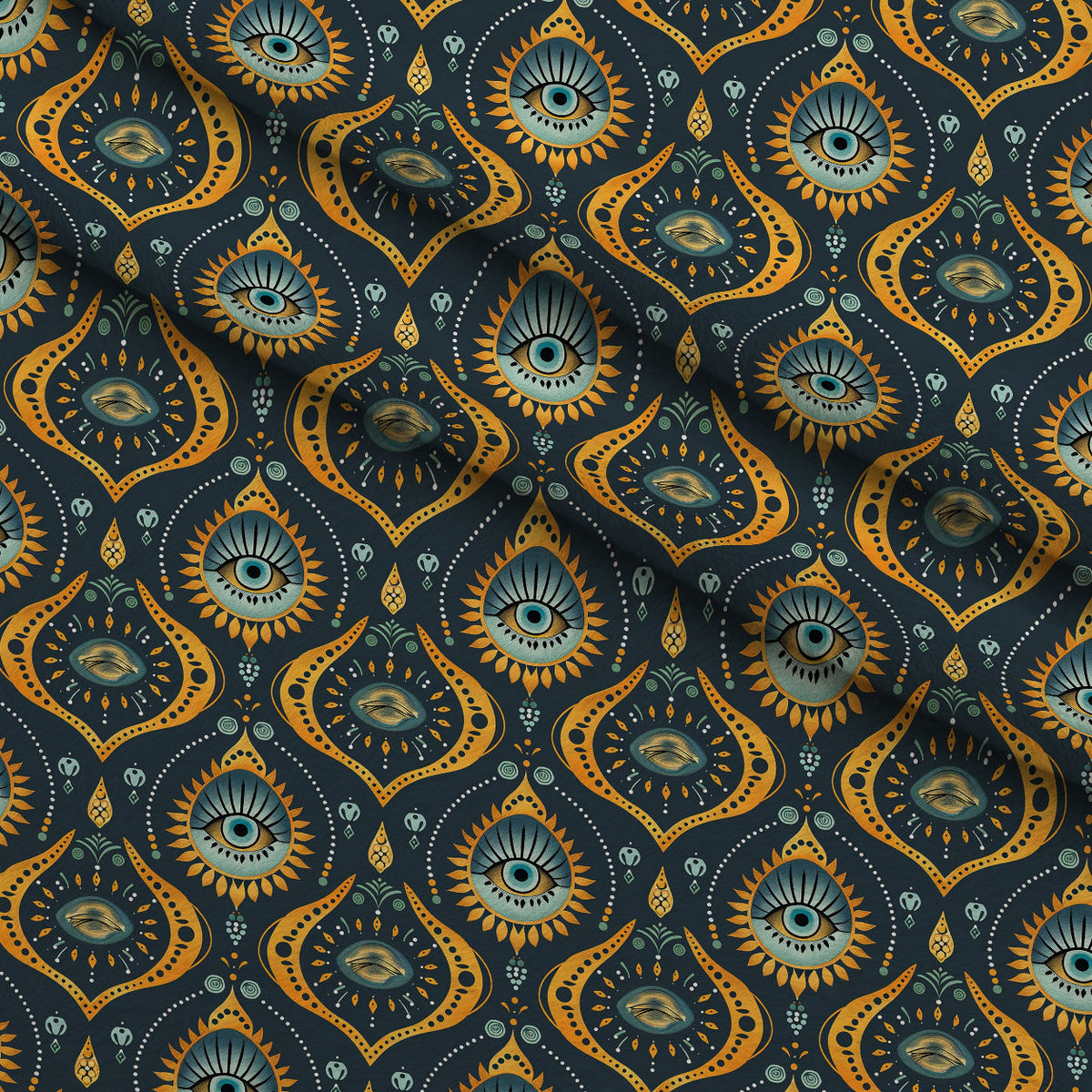 Evil Eye Pattern 7 Minky Fabric