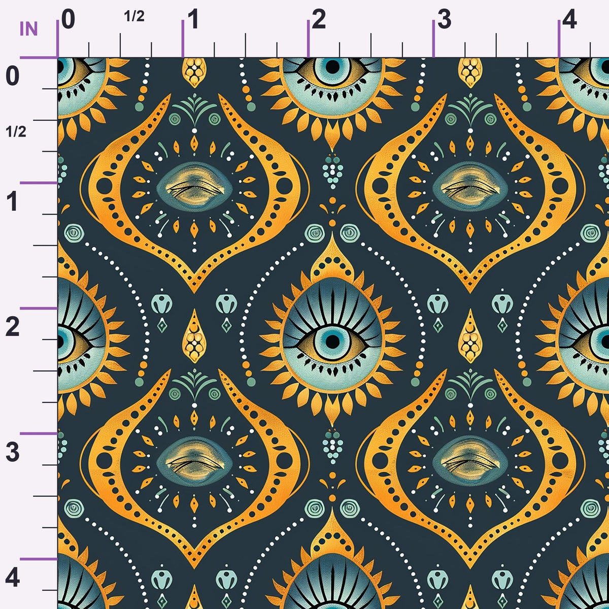 Evil Eye Pattern 7 Minky Fabric