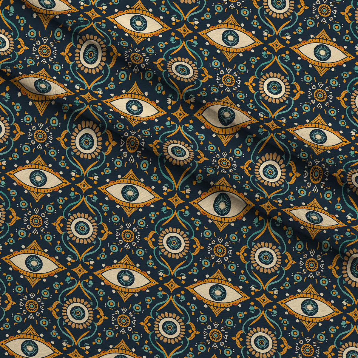 Evil Eye Pattern 8 Minky Fabric
