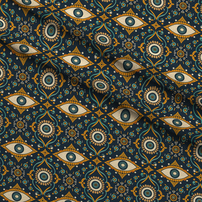 Evil Eye Pattern 8 Minky Fabric