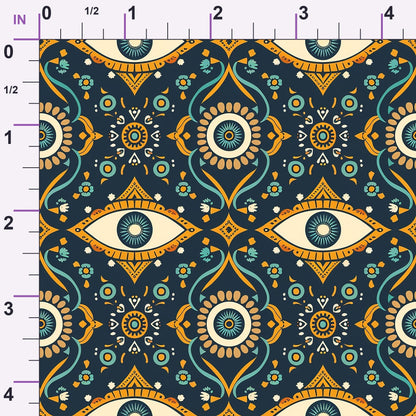 Evil Eye Pattern 8 Minky Fabric