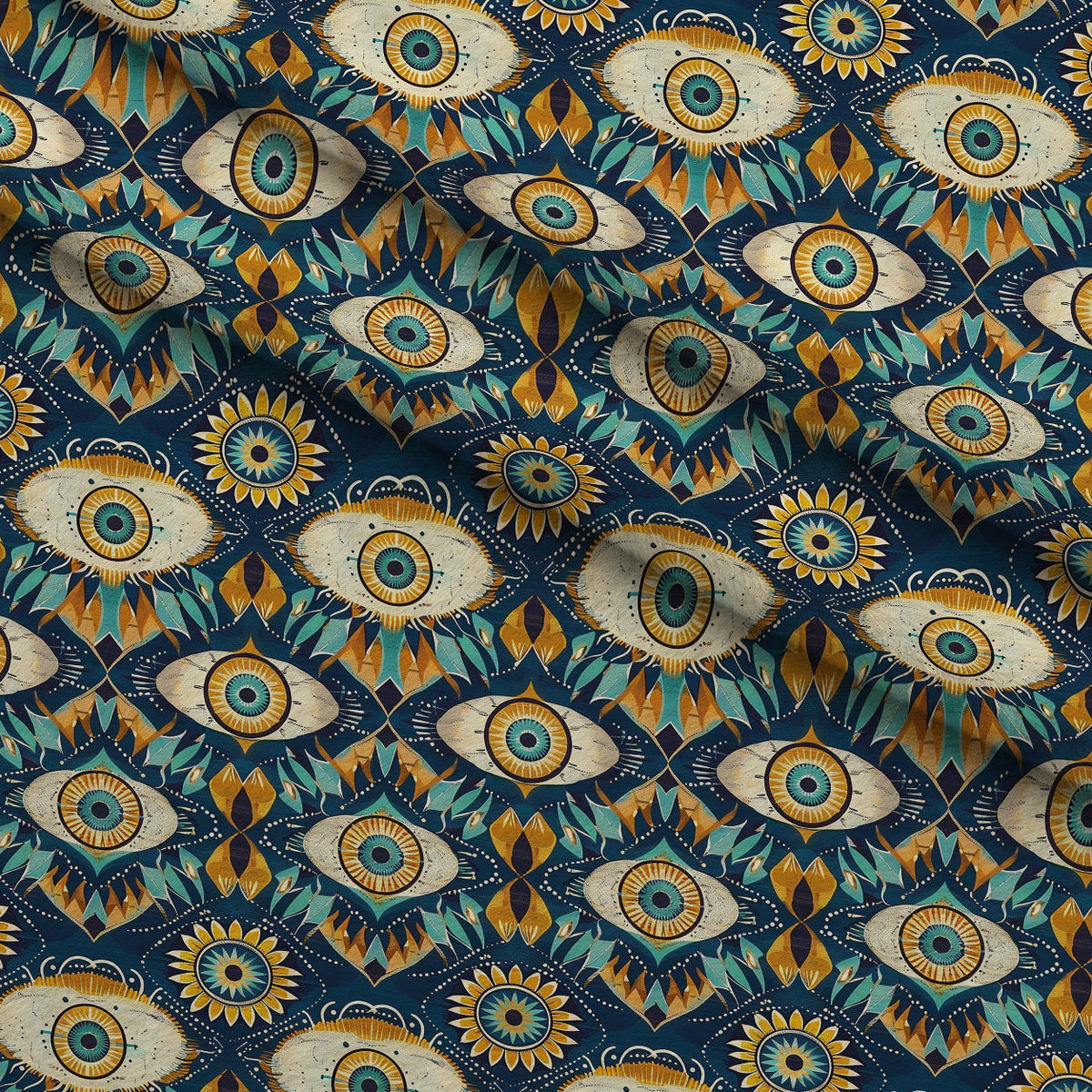 Evil Eye Pattern 9 Minky Fabric