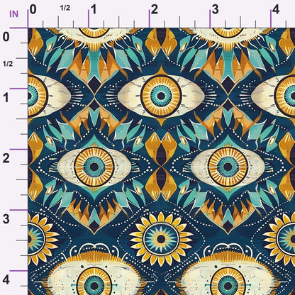 Evil Eye Pattern 9 Minky Fabric