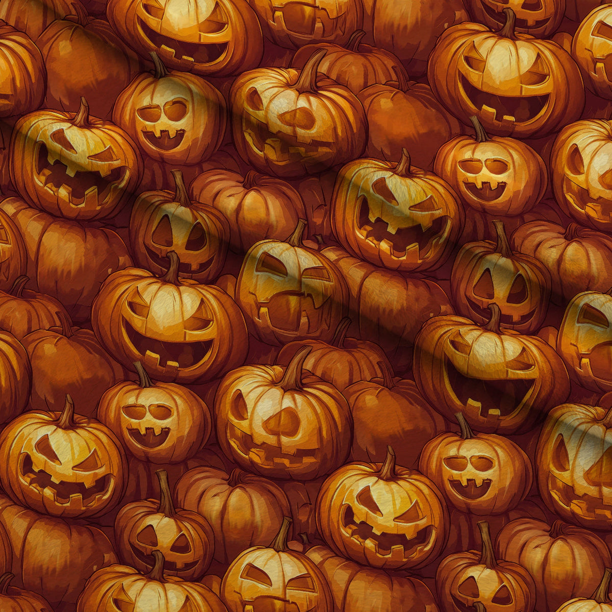 Evil Pumpkins Minky Fabric