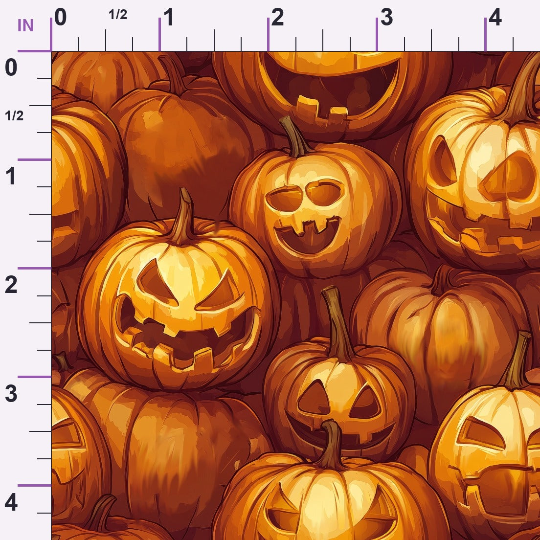 Evil Pumpkins Minky Fabric