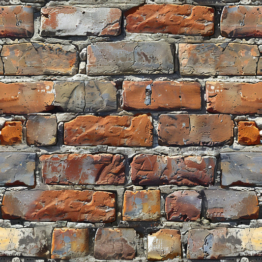 Brick Walls Pattern 12 Quilting Cotton Fabric