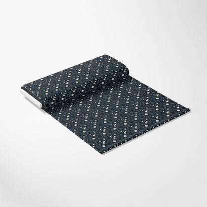 Navy and Cream Christmas Pattern 1 Quilting Cotton Fabric