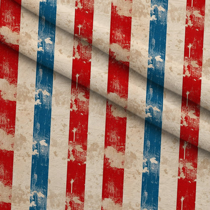 Faded Americana Pattern 14 Minky Fabric