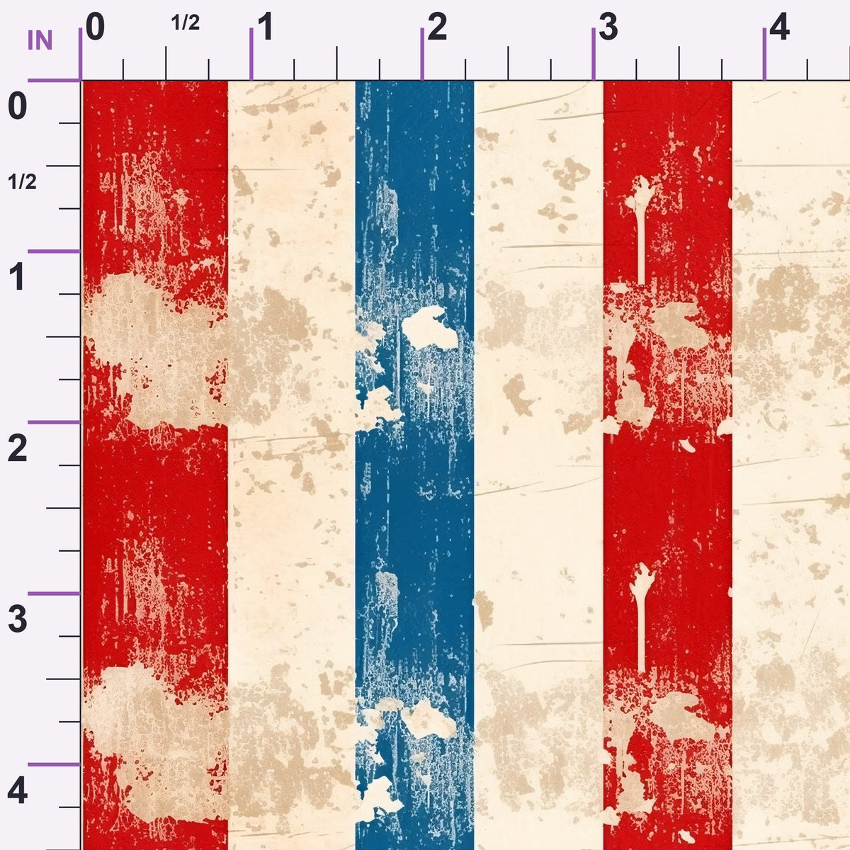 Faded Americana Pattern 14 Minky Fabric