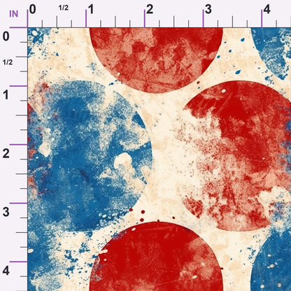 Faded Americana Pattern 4 Minky Fabric