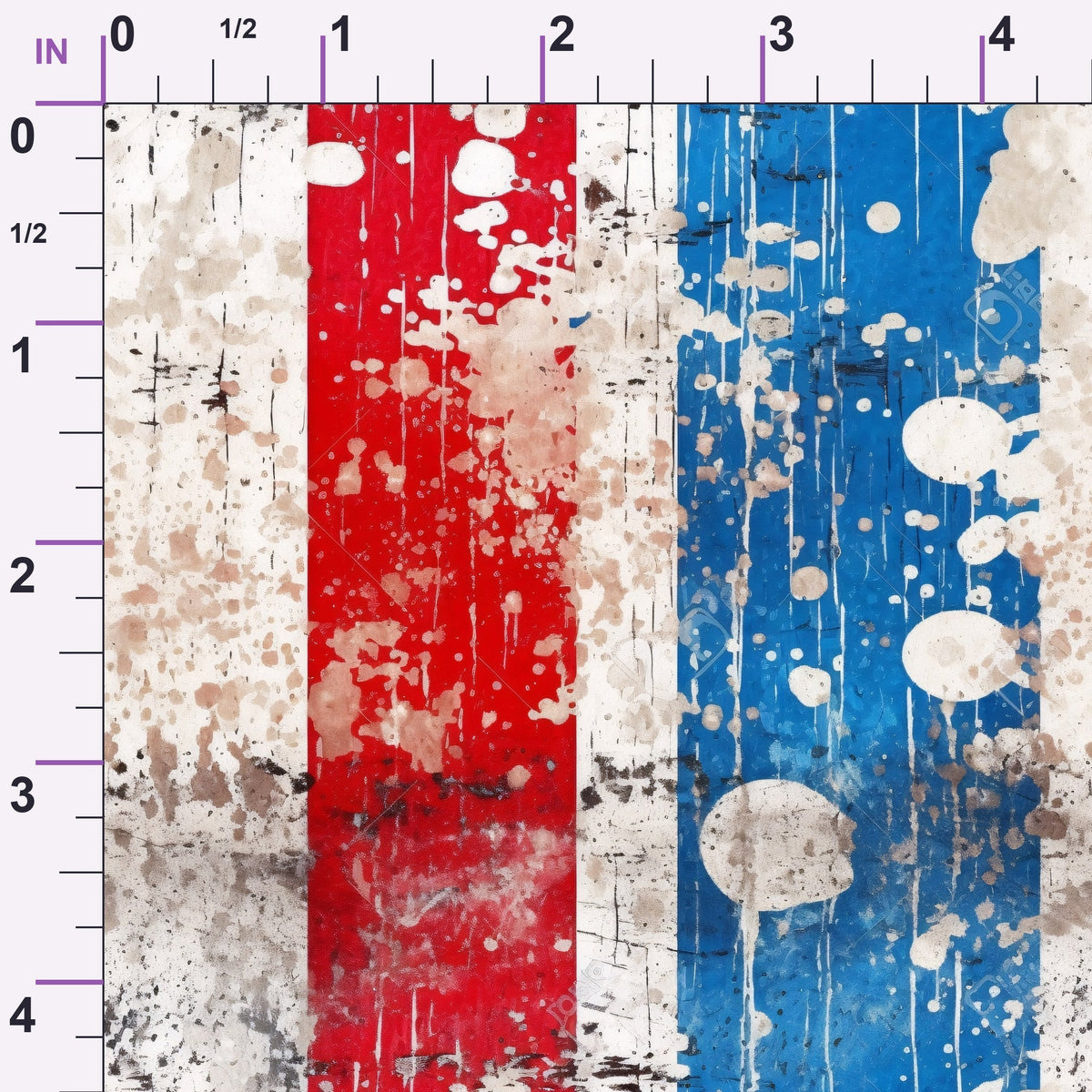 Faded Americana Pattern 6 Minky Fabric