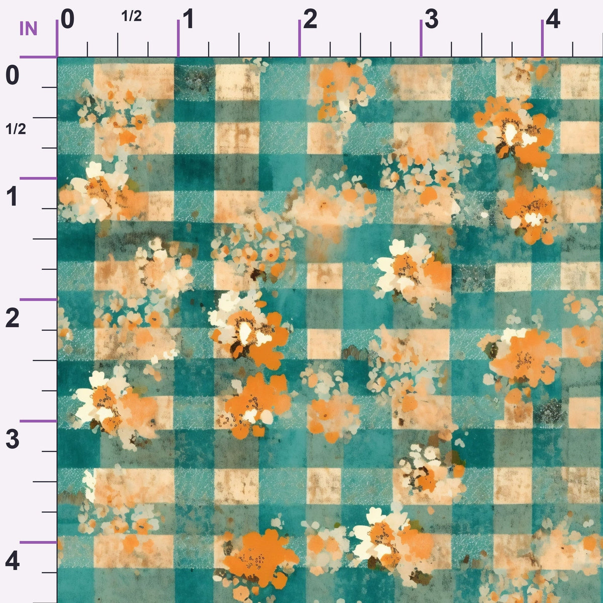 Faded Farmhouse Blooms Pattern 12 Minky Fabric