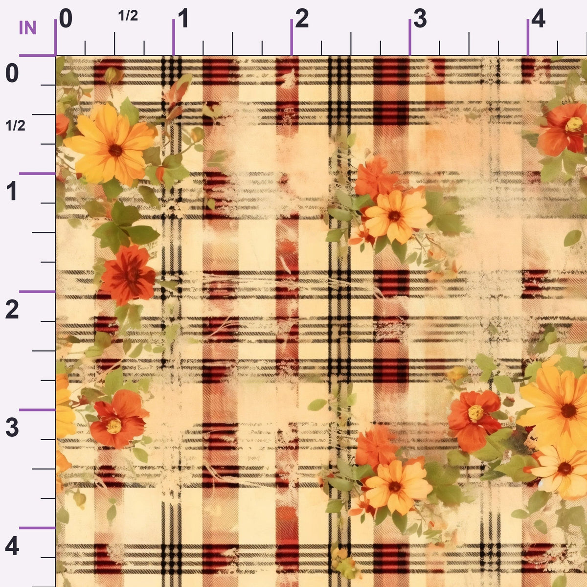 Faded Farmhouse Blooms Pattern 13 Minky Fabric