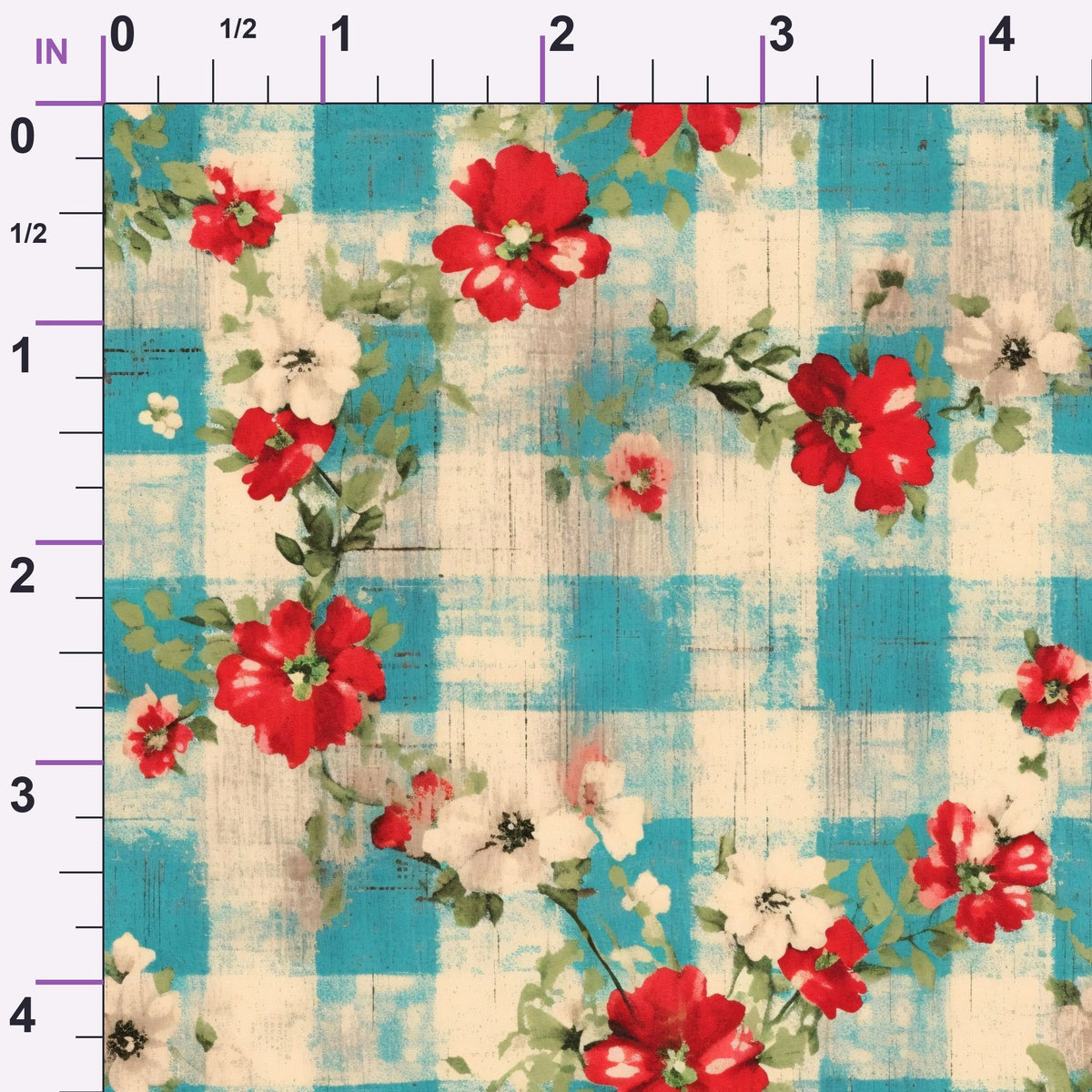 Faded Farmhouse Blooms Pattern 3 Minky Fabric