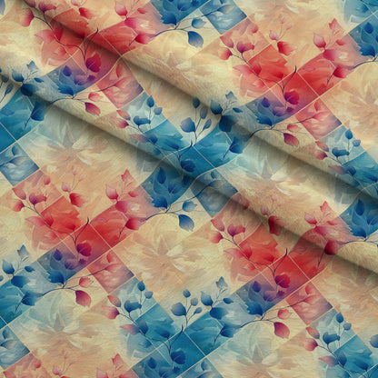 Faded Foliage Pattern 2 Minky Fabric