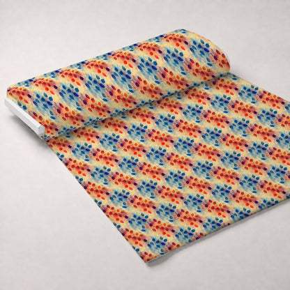 Faded Foliage Pattern 4 Minky Fabric