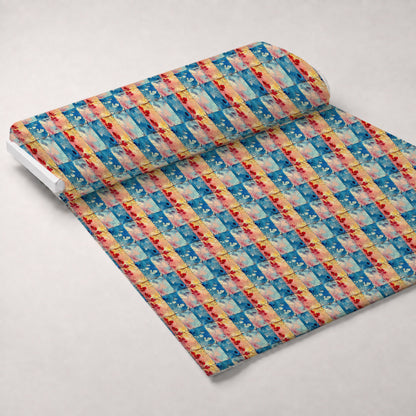 Faded Foliage Pattern 5 Minky Fabric