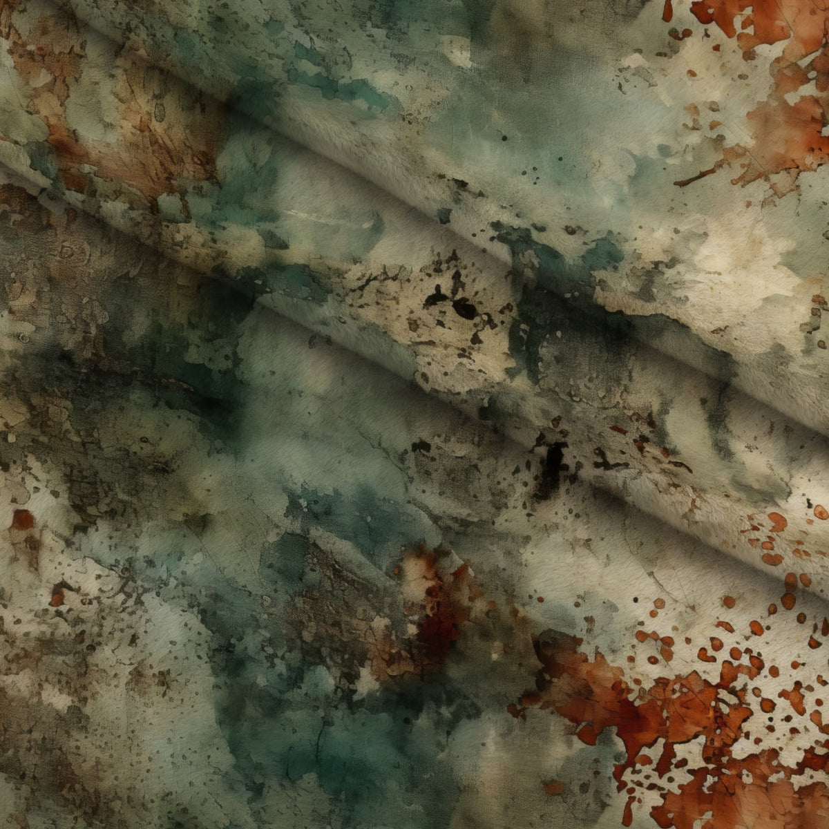Faded Fresco Pattern 4 Minky Fabric