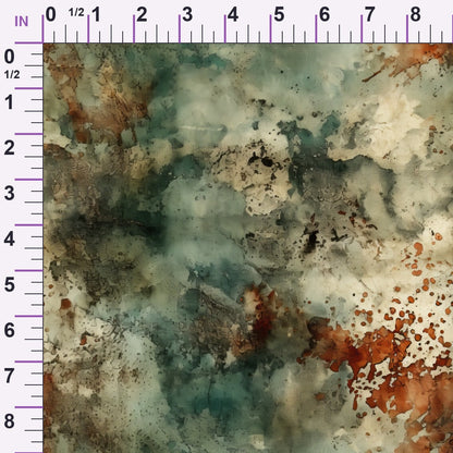 Faded Fresco Pattern 4 Minky Fabric