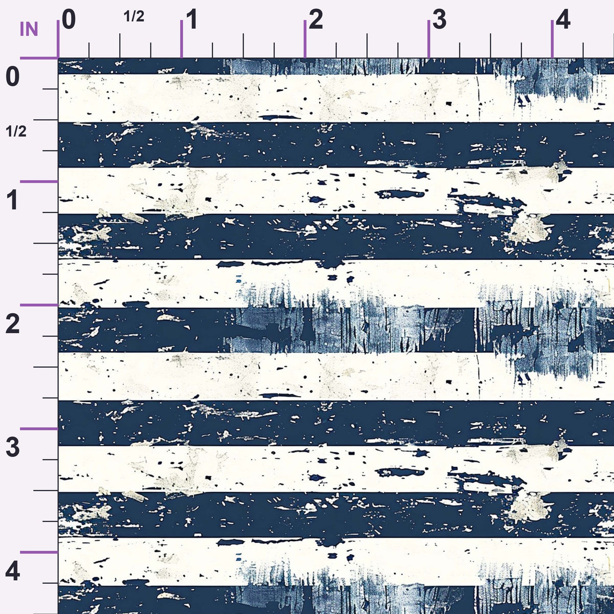 Faded Indigo Roses Pattern 8 Minky Fabric