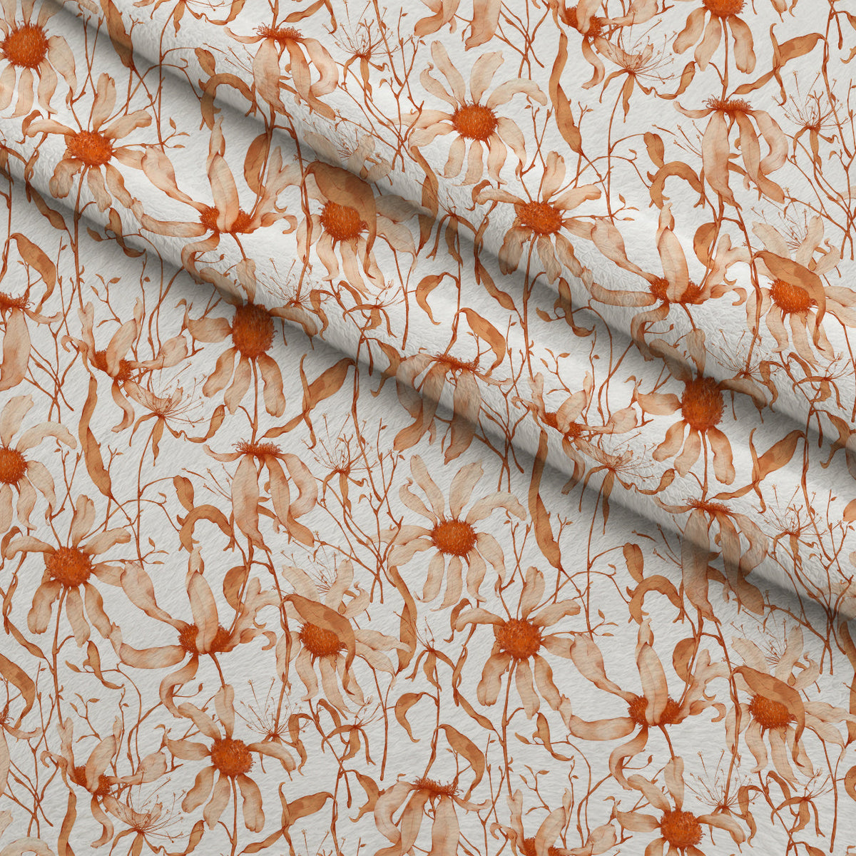 Faded Petals Pattern 4 Minky Fabric