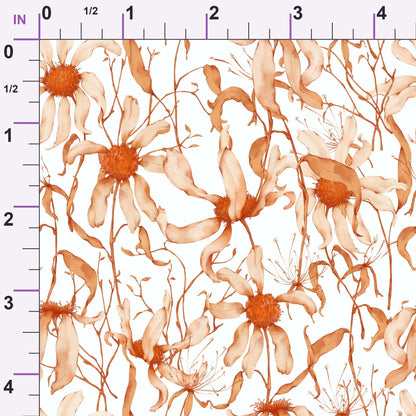 Faded Petals Pattern 4 Minky Fabric
