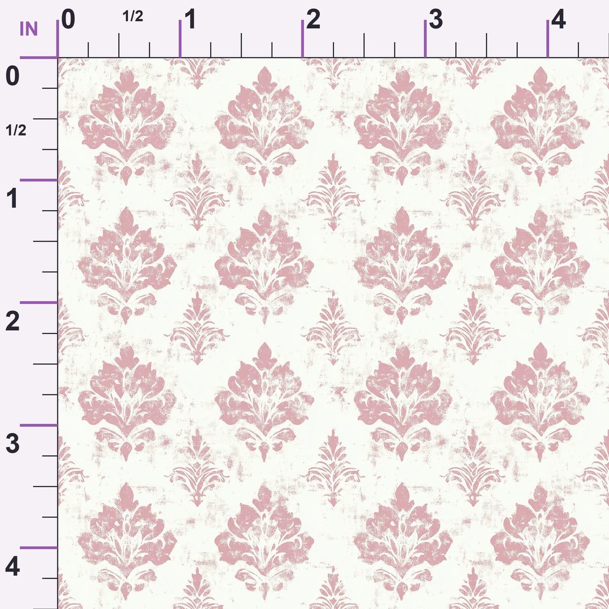 Faded Rose Pattern 12 Minky Fabric