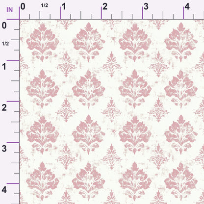 Faded Rose Pattern 12 Minky Fabric