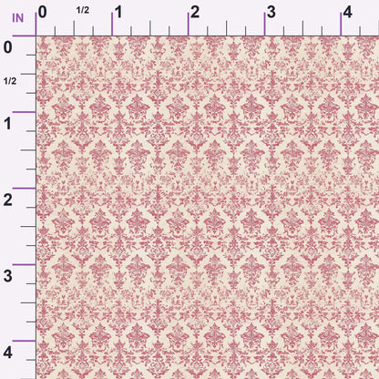 Faded Rose Pattern 15 Minky Fabric