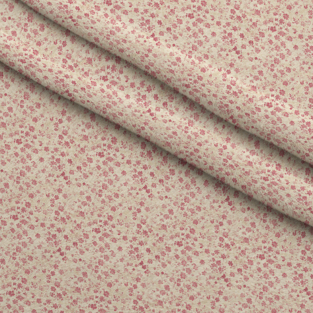 Faded Rose Pattern 2 Minky Fabric