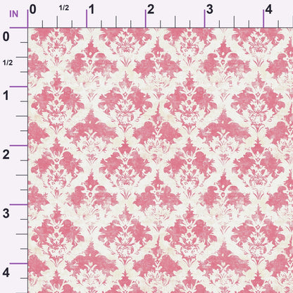 Faded Rose Pattern 20 Minky Fabric