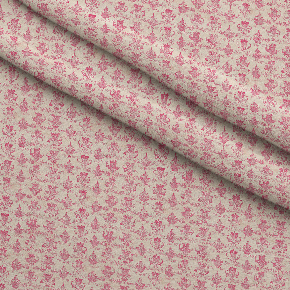 Faded Rose Pattern 7 Minky Fabric