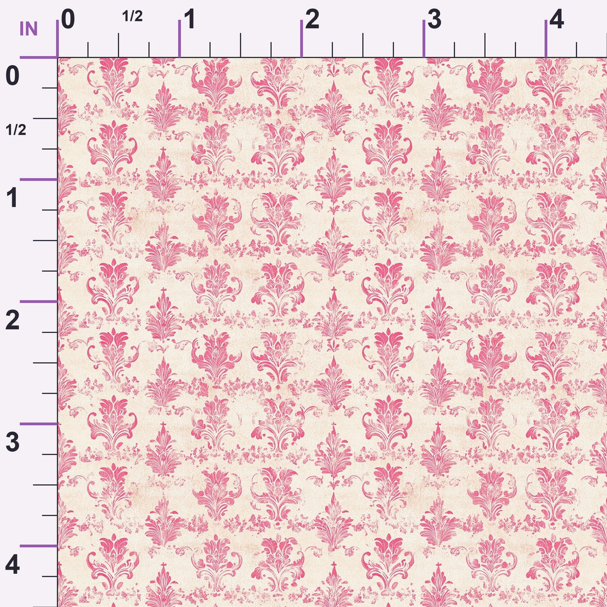 Faded Rose Pattern 7 Minky Fabric