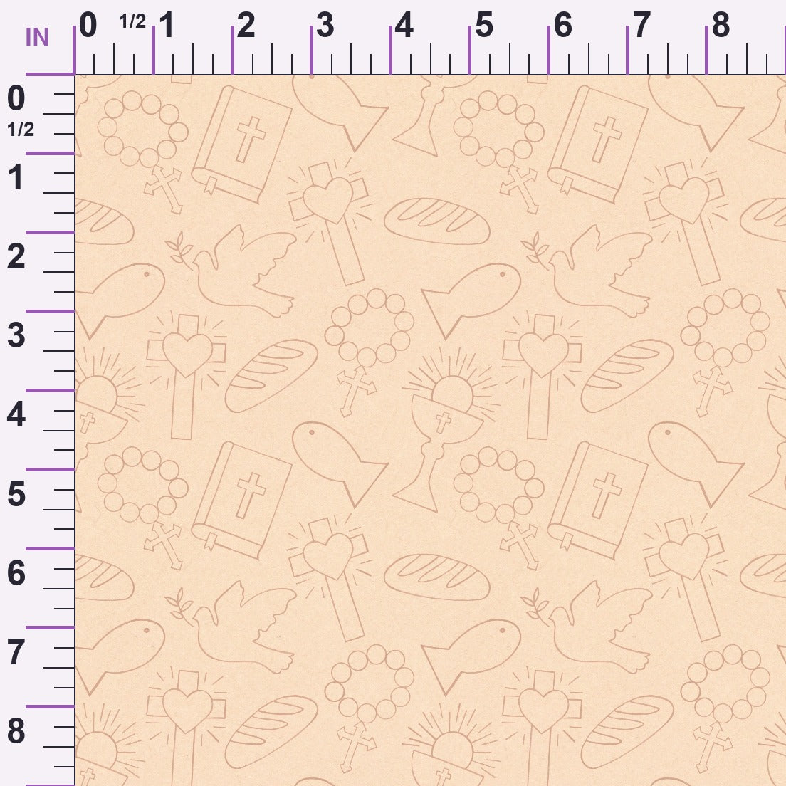 Faithful Blooms Pattern 10 Minky Fabric