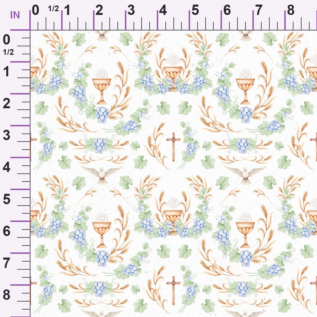 Faithful Blooms Pattern 12 Minky Fabric