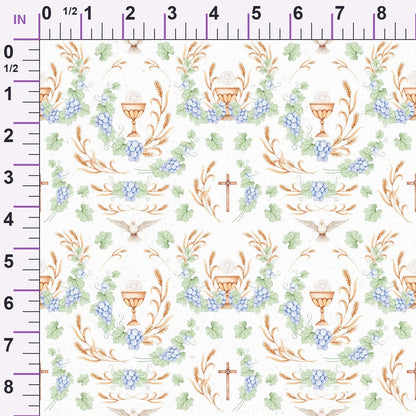 Faithful Blooms Pattern 12 Minky Fabric